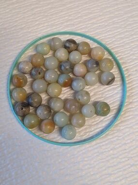 🩵2/$10🩵Natural Amazonite Beads Brown and Grey Tones - 8mm - 36 beads